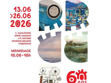 Exposition de C. Alexandre, Anne Clabaux, J-P Michler, Marielle Rimard et Christophe