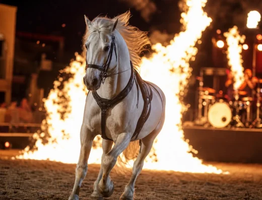 Spectacle Equestre – Concert – Feu