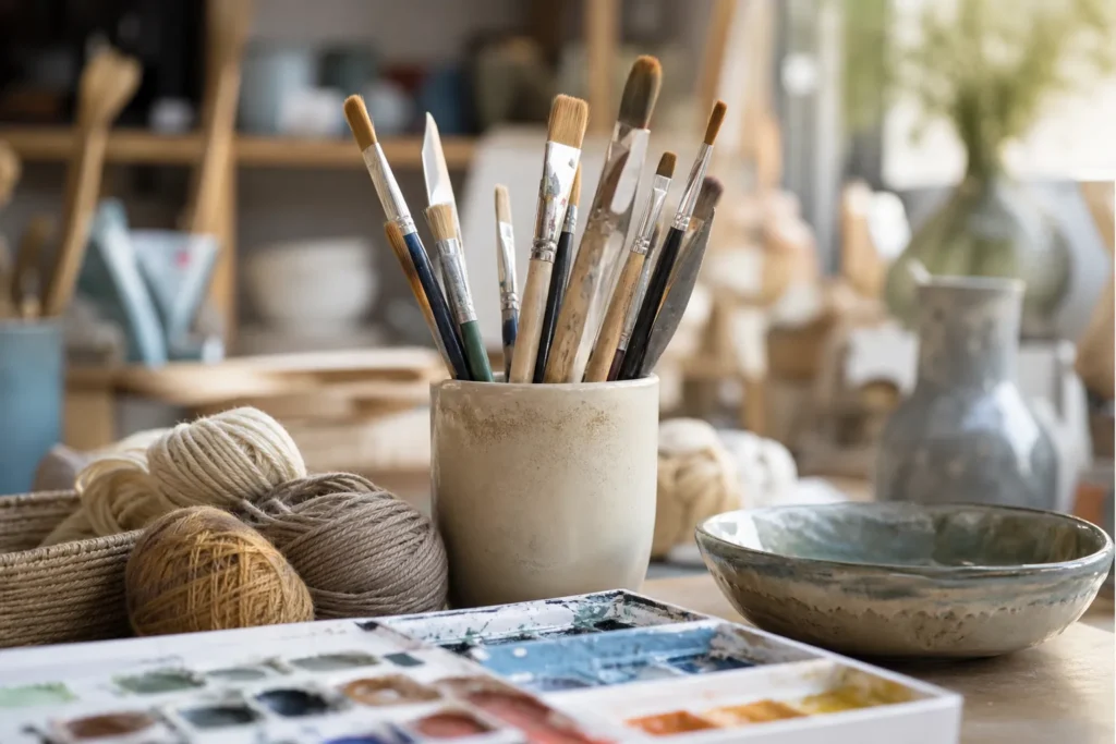Atelier sculpture modelage en argile chez Côté marché