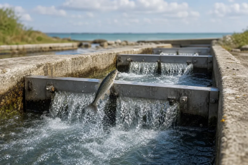 Visite d’écluses à poissons animée par l’ADEPIR