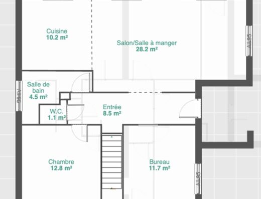 Maison Sainte Soulle 5 pièce(s) – 4 chambres & bureau – 890 m2 de parcelle
