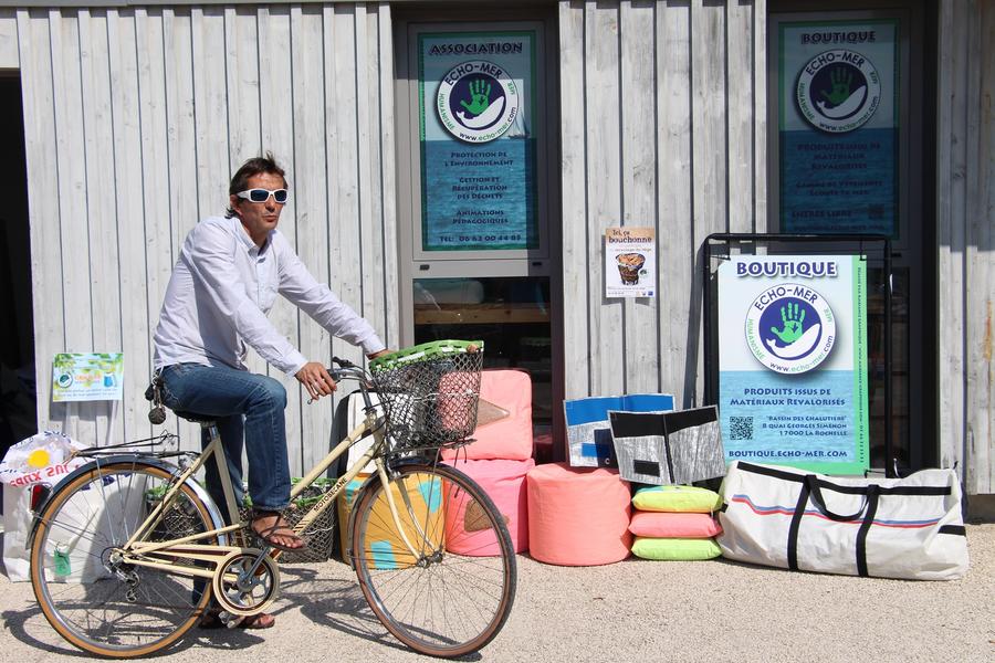 Atelier – Fabrication de panier à vélo en poches à huitres