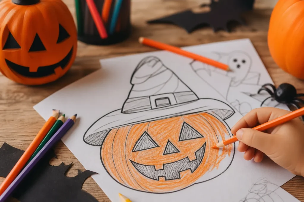Animation Halloween – Coloriage et dessin