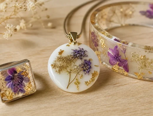 Atelier bijoux et accessoires en résine chez Côté marché