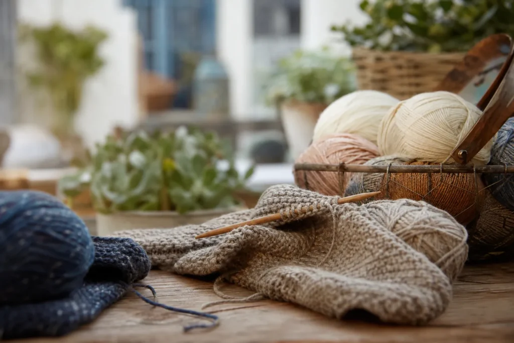 Atelier tricot – Côté marché