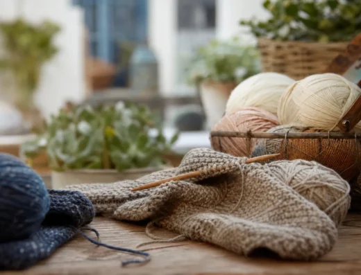Atelier tricot – Côté marché